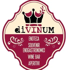 Logo di Enoteca diVINUM: corona sopra la scritta diVINUM